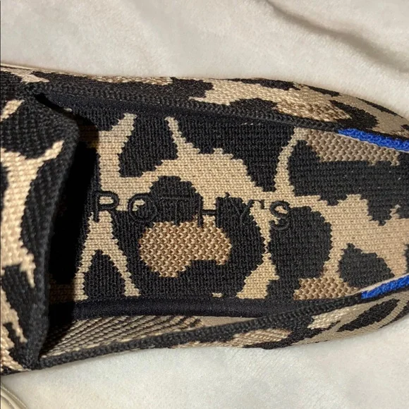 Rothy's “Dessert Cat” Leopard Print Women's Sneakers - Picture 4 of 6